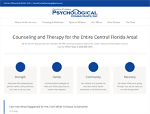 Tablet Screenshot of centralfloridapsychology.com